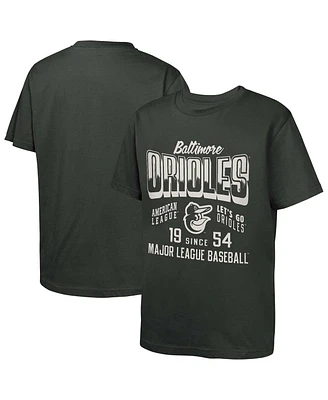Outerstuff Big Boys and Girls Black Baltimore Orioles Headliner T-Shirt