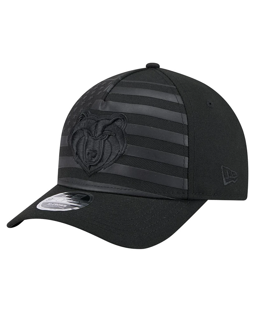 New Era Men's Black Memphis Grizzlies Game Day Flag A-Frame 9FORTY Adjustable Hat