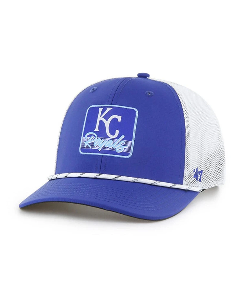 '47 Brand Men's Royal/White Kansas City Royals Scratch Adjustable Trucker Hat