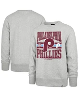 '47 Brand Men's Gray Philadelphia Phillies Letters Headline Pullover Sweatshirt