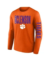 Fanatics Men's Orange Clemson Tigers Big Tall Vision Long Sleeve T-Shirt