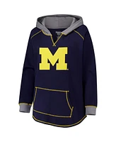 Fanatics Women's Navy Michigan Wolverines Plus Boom Pullover Hoodie