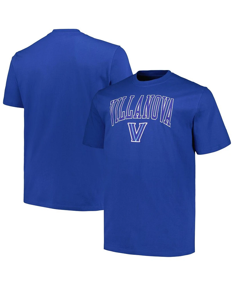 Champion Men's Royal Villanova Wildcats Big Tall Arch Over Logo T-Shirt
