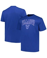 Champion Men's Royal Villanova Wildcats Big Tall Arch Over Logo T-Shirt