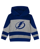 Outerstuff Toddler 2-Piece Blue/Heather Gray Tampa Bay Lightning Puck Hero Fleece Hoodie and Sweatpants Set
