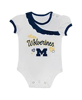 Outerstuff Baby Boys and Girls 2-Piece Michigan Wolverines Love My Team Bodysuit Skirt Set