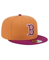 New Era Men's Brown/Purple Boston Red Sox Color Pack Two-Tone 9FIFTY Snapback Hat