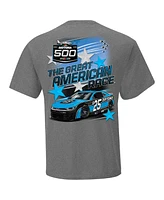 Checkered Flag Sports Men's Heather Charcoal Daytona International Speedway 2025 500 Graphic T-Shirt