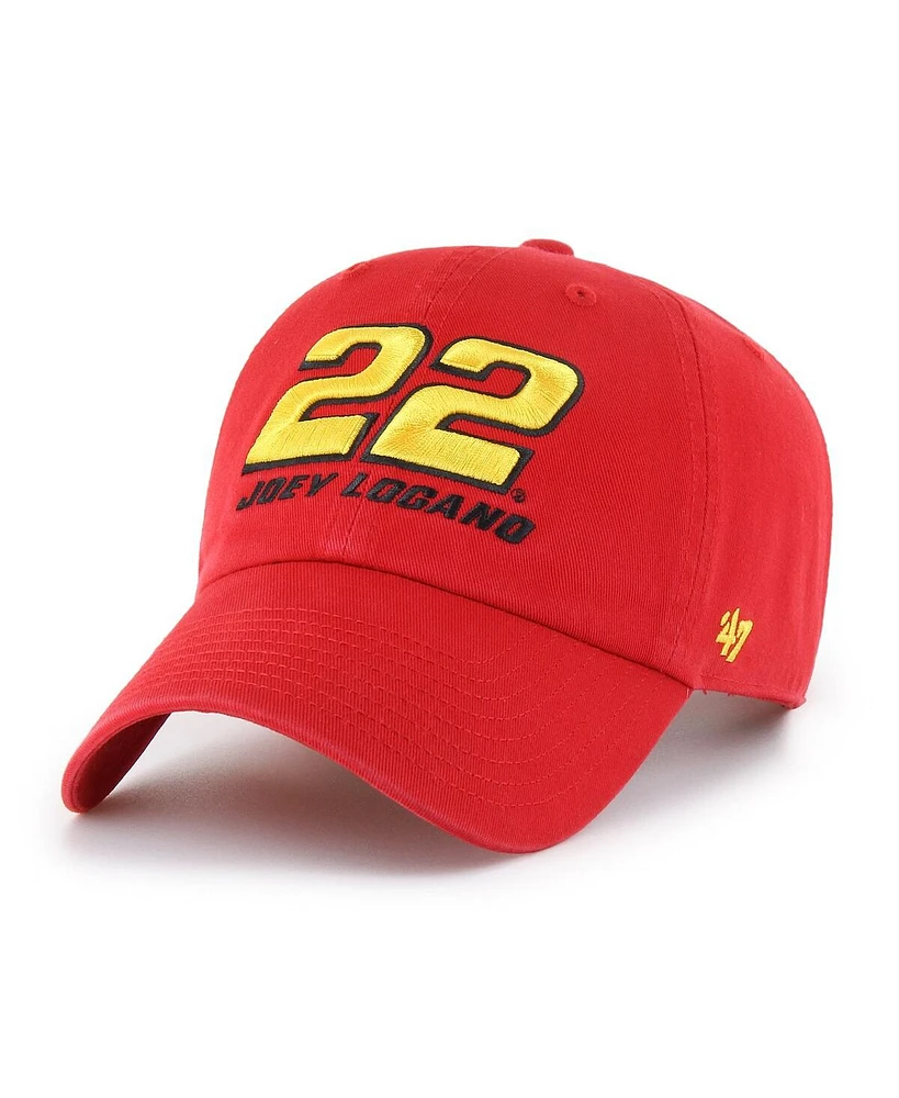 '47 Brand Red Joey Logano Clean Up Adjustable Hat
