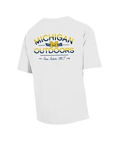 Comfortwash Men's Comfort Wash White Michigan Wolverines Great Outdoors T-Shirt