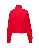 Nike Women's Red Team Usa Phoenix Cropped Half-Zip Jacket