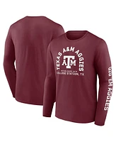 Fanatics Men's Maroon Texas A M Aggies Fundamentals Cotton Winning Team Long Sleeve T-Shirt