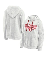 Fanatics Women's Oatmeal Detroit Red Wings True Classics Quilted Pullover Hoodie
