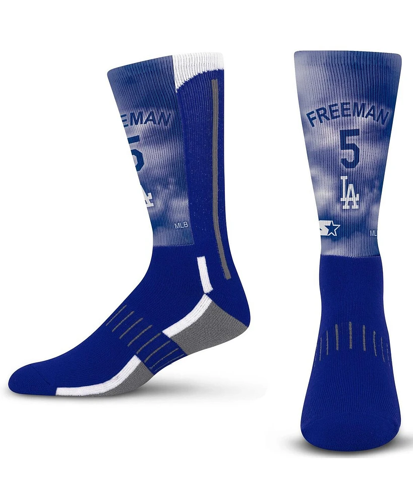 Starter Men's and Women's Freddie Freeman Los Angeles Dodgers Clouds Crew Socks