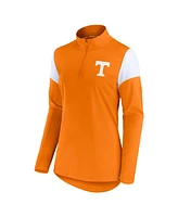Fanatics Women's Tennessee Orange Volunteers Block Party Quarter-Zip Top