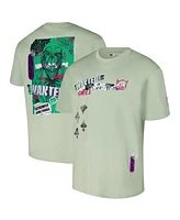 Freeze Max Men's Green Batman Comics Wanted Loose Fit T-Shirt