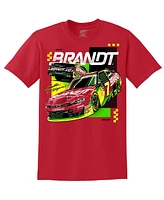 Jr Motorsports Official Team Apparel Men's Red Justin Allgaier Brandt Car T-Shirt