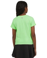 Champion Big Girls Tie-Front Logo T-Shirt