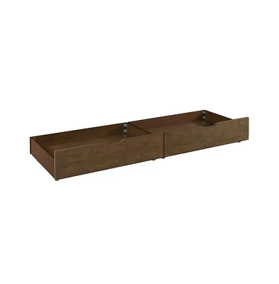 Westwood Design Olivia Wood Storage Drawers in Rosewood Brown (Set of 2)
