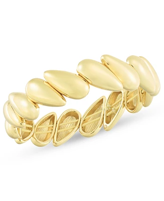 On 34th Gold-Tone Puffy Teardrop Stretch Bracelet, Exclusively at Macy's
