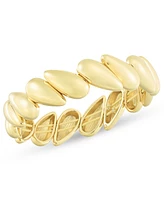 On 34th Gold-Tone Puffy Teardrop Stretch Bracelet, Exclusively at Macy's