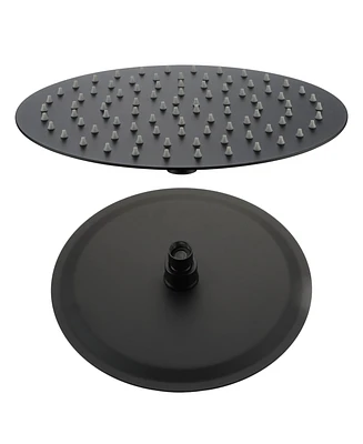 10 Inch Round 304 Stainless Steel Rain Shower Head - High Pressure, Easy Install, 360° Adjustable, Rust-Resistant, with Air-Injection Technology