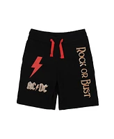 Ac/Dc Boys Acdc Rock Or Bust Short Sleeve T-shirt & Lounge Shorts Combo Set-xxl
