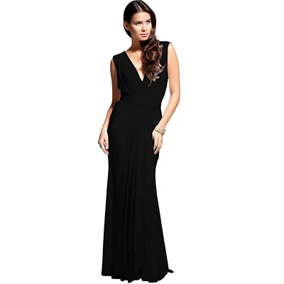 Pia Gladys Perey Women's V-Neck sheer Dress