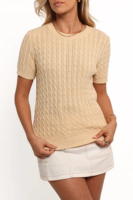 Petal and Pup Women's Maya Cable Knit Top