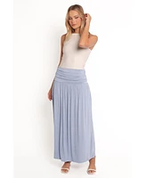 Petal and Pup Women's Lavia Ruched Knit Maxi Skirt