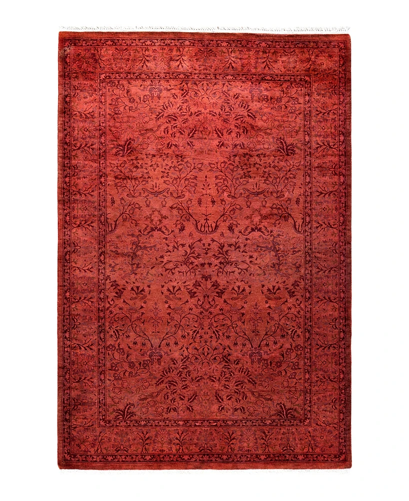 Adorn Hand Woven Rugs Fine Vibrance M885 4'2''x6'2'' Area Rug