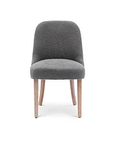Mid-Century Modern Upholstered Boucle Dining Chair (Set of 6)
