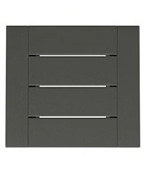 Modern Outdoor Hdpe Rectangle Patio Side Table