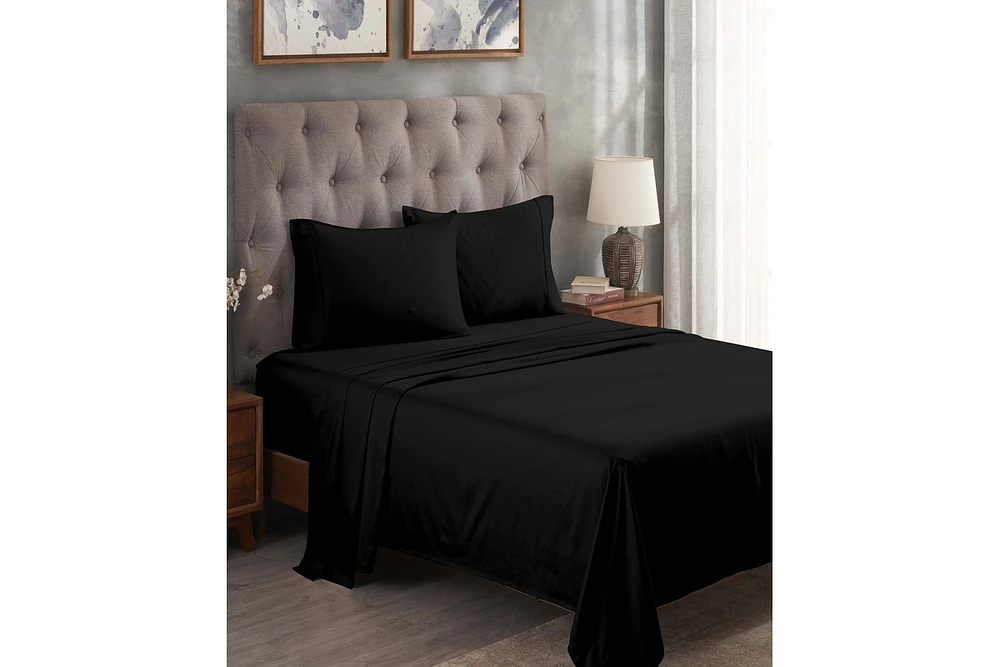 Superior Egyptian Cotton 300 Thread Count Solid Bed Sheet Set
