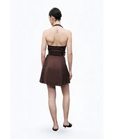Nocturne Women's Double Belt Detailed Mini Dress
