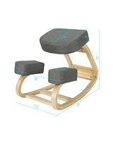 Ergonomic Kneeling Chair Rocking Office Desk Stool Upright Posture