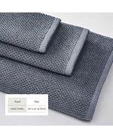 Linery & Co. Cotton Textured 6-Piece Hand Towel Set