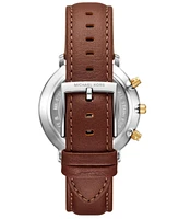 Michael Kors Men's Blake Multifunction Luggage Leather Watch, 42mm