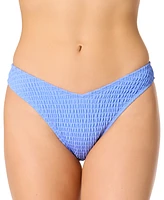 Salt + Cove Juniors' Smocked High-Leg V-Hipster Bottoms, Exclusively at Macy's
