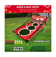Swooc Boardwalk Birdie | Arcade Style Golf Game With Easy Setup & With 15+ Games | Backyard Golf Chipping Game