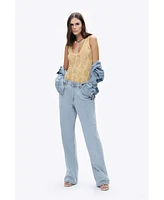 Nocturne Women's Halter Neck Lace Blouse