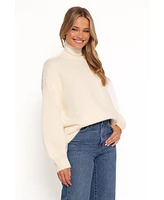 Petal and Pup Women's Kelso Flower Embroidery Knit Sweater