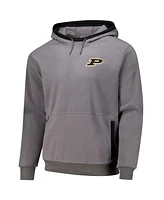 Columbia Men's Gray Purdue Boilermakers Flanker Fleece Pullover Hoodie