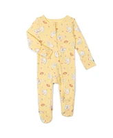 John Deere Baby Girls Animals Ribbed Zip Up Sleep N' Play Coverall