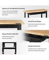 Mobile Workbench with Lockable Casters for Home Work Use