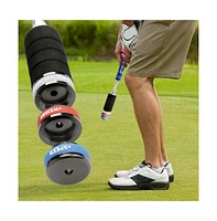 Wosofe Golf Swing Trainer Automatic Spring Retraction Anti-Slip Grip Speed Weight Configuration Accessories Aid Correction Strength Grip Sound Rhythm