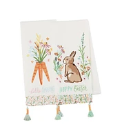 Design Imports Spring Bunny Cotton Dishtowels Set, 18"x28"