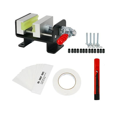 Wosofe Golf Club Regrip Vise Tool Golf Club Gripping Station Quick Shaft Clamp Grip replacement tool package Rubber Non-Slip Manual Handle Easy to Ins