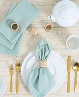 Design Imports Rattan Napkin Ring, Set of 4