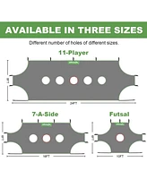 Wosofe Soccer Goal Target Soccer Training Equipment Net with Scoring Zones Improve Kick Practice Shooting and Goalshot Accuracy Training，24FT8F